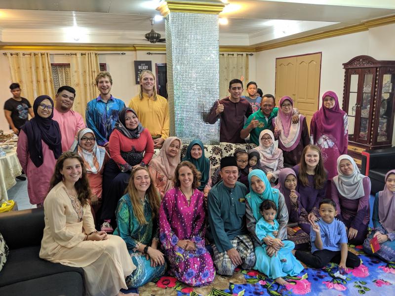 Kammerer participated in the celebration of Hari Raya, the holiday that marks the end of Ramadan. “Hari Raya (Eid al-Fitr in Arabic) is like Christmas, Thanksgiving and the Fourth of July all rolled into one holiday and stretched out for over a month,” Kammerer said. “Everyone decorates their houses in lights, spends the day visiting family and friends, and eating mountains of Malaysian food. This particular picture was taken at the first house we visited, but I chose it because it's pretty representative of what a typical Raya gathering looks like.”